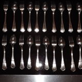 24 cutlery forks and spoons ercuis 20th