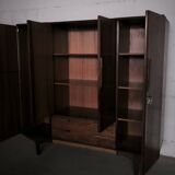 Vintage Scandinavian wardrobe in rosewood