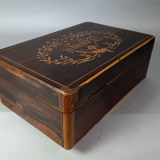 Old book box or mail inlaid decoration "work" sb