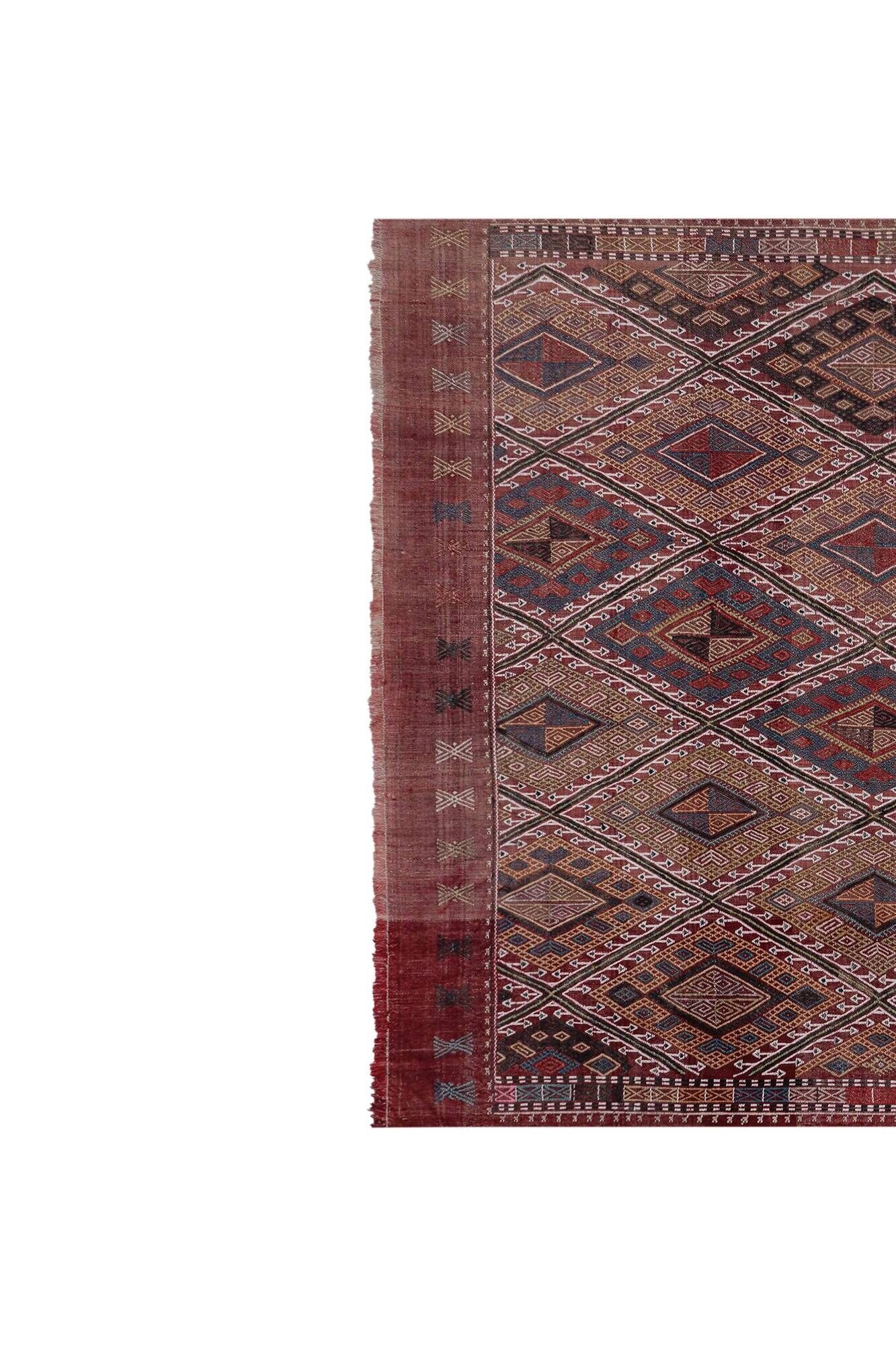 Vintage Turkish kilim handwoven 163x240 cm