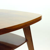 Table basse par Mier en noyer années 1960