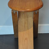 Folding pine stool in 70s
