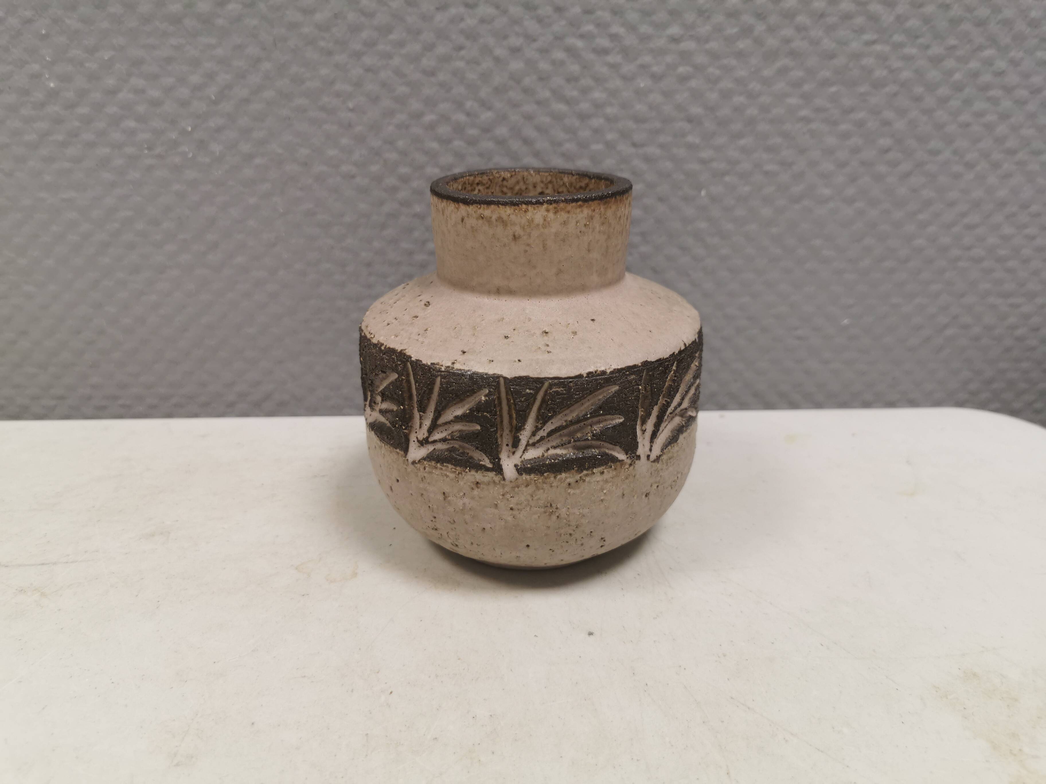 Stoneware/ceramic vase by Løvemose, Denmark, 1970s–1980s.
