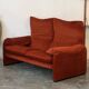 Maralunga 2-seater sofa by Vico Magistretti for Cassina Italy 1973