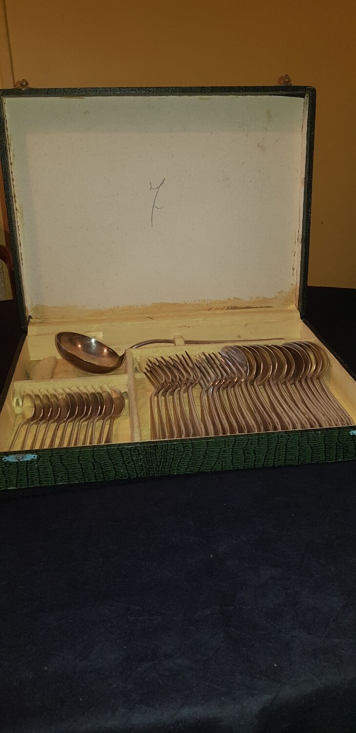 Ercuis cutlery 37 pieces. silver metal hallmark.