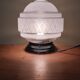 plafonnier des années 40,  globe verre granité opaque -  lampe de table