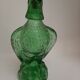 Bouteille en verre vert forme aigle style empoli