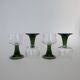 A set of 4 Vintage MCM Gren Beehive Stem Wine Glasses