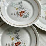 4 Vierzon Limoges porcelain plates.