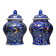 2 pots à gingembre vintage en porcelaine de Chine émaillée