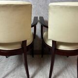 Pair of bridge armchairs