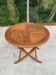 Table de jardin pliante en teck massif Proloisirs parasol 80cm