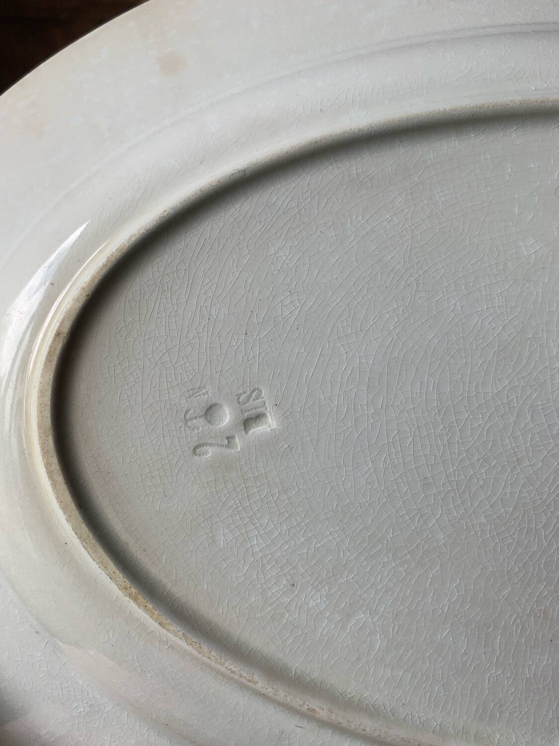 1900s oval serving dish KG Lunéville Lucien