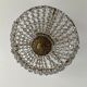 Old ceiling lamp basket with grapevines and bronze