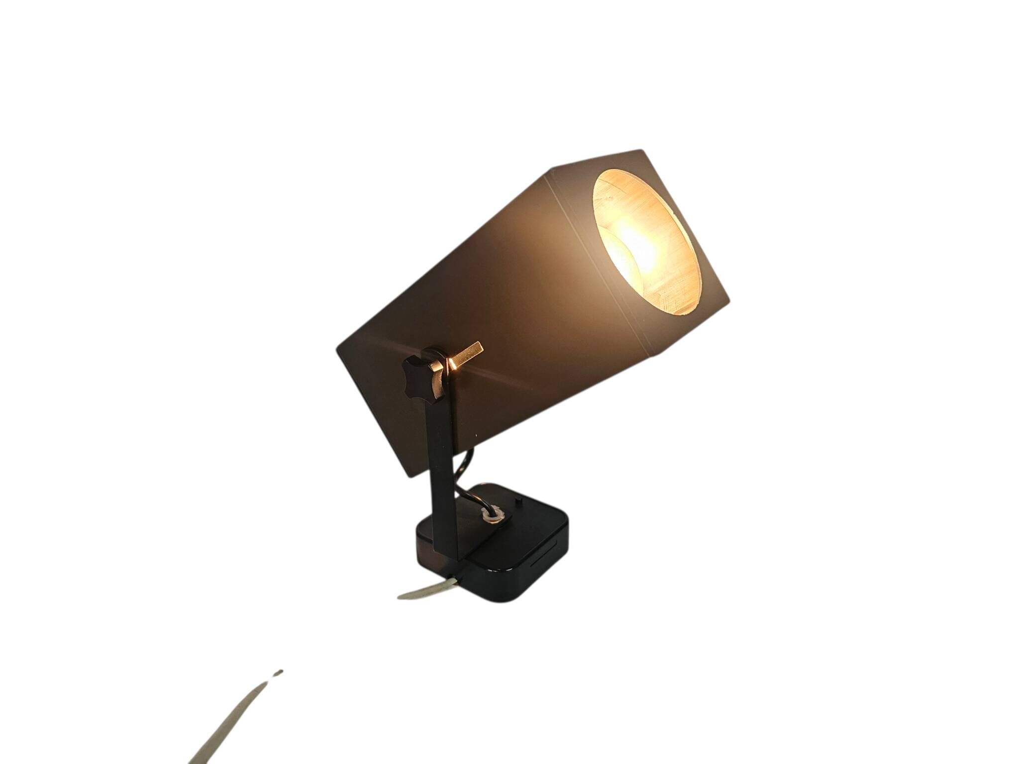 Philips - model NCS 104 - cube wall spotlight - metal - plastic - 1970's