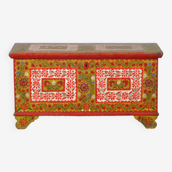 Folk Art Wedding Chest, circa 1940