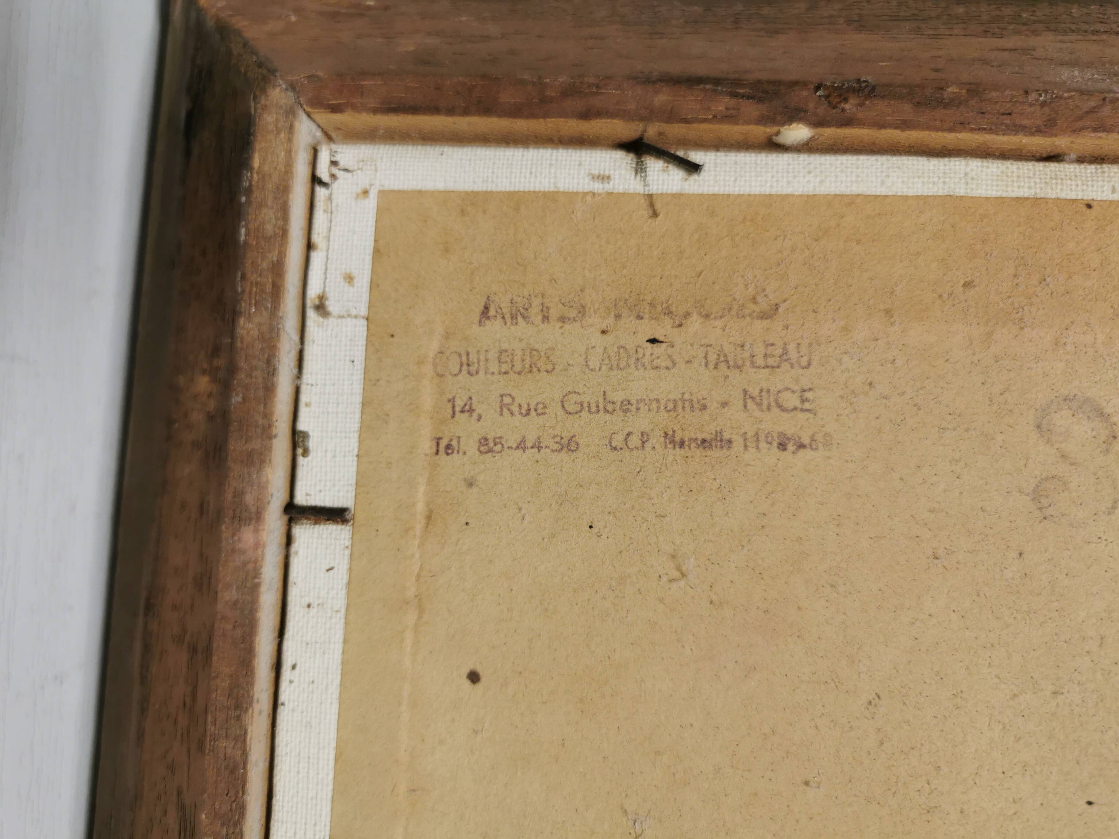 Old painting / oil, mills in the nice region