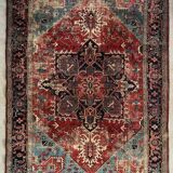 Ancient Heriz Carpet – Cobalt Blue & Indigo – 330 x 218 cm