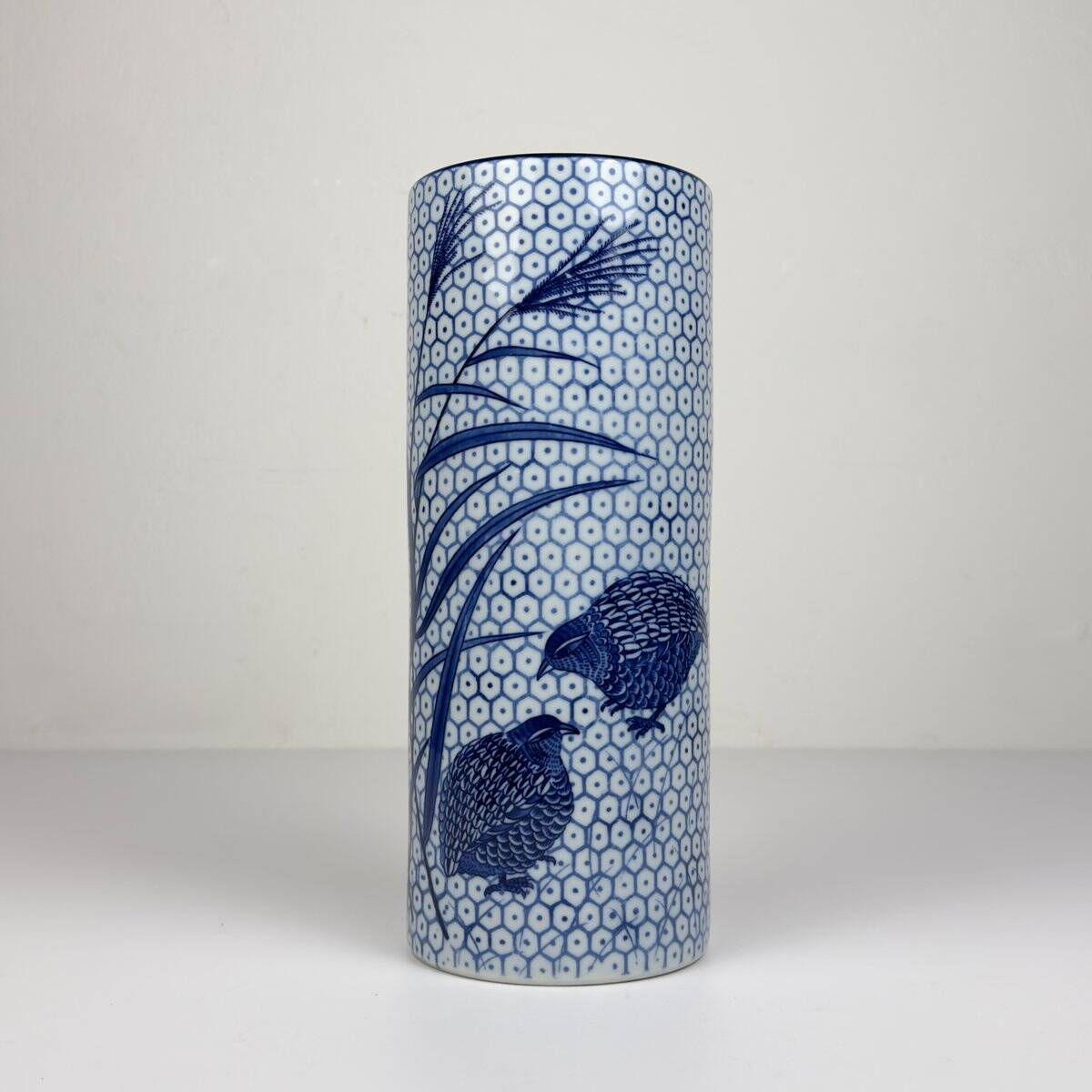 Vintage ceramic vase by Quail and Millet, 1970s.