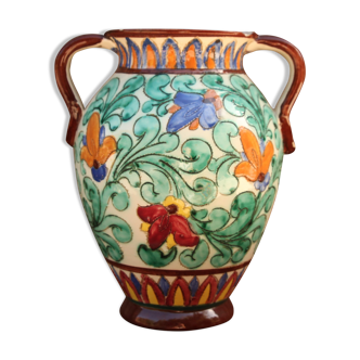 Monaco ceramic handle vase