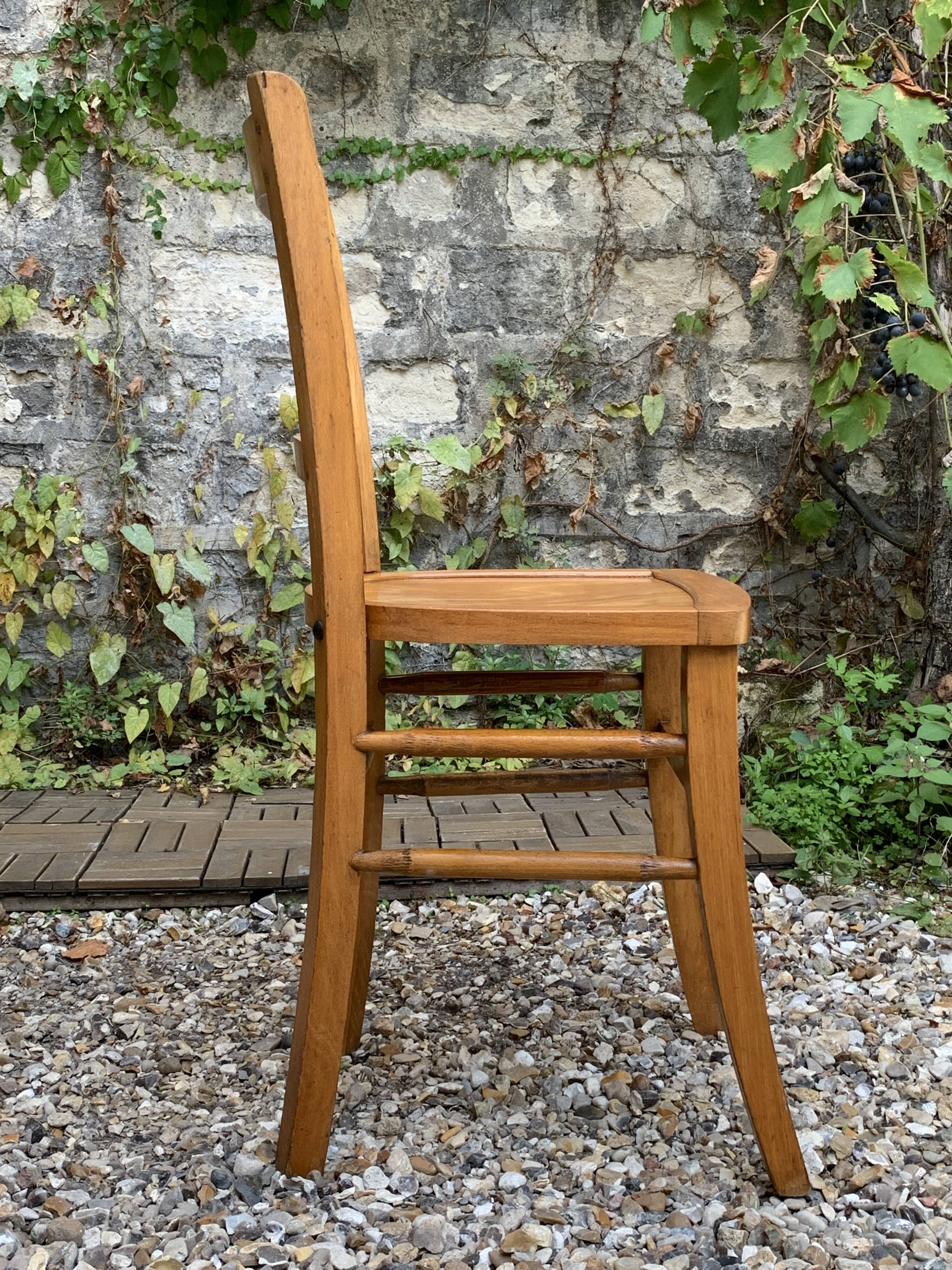 4 vintage Luterma bistro chairs 1940