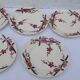 5 earthenware dessert plates Moulin des loups & Hamage model Bagatelle diam 21.5 cm
