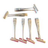 6 asparagus tongs from the Ritz Hotel