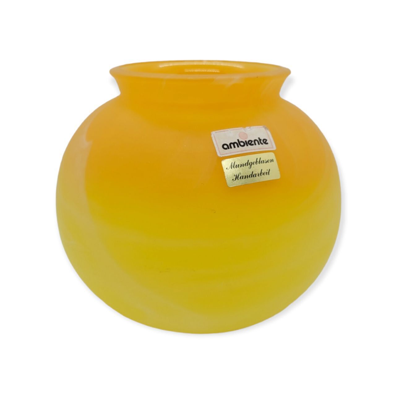 Orange yellow ball vase Ambiente 70s