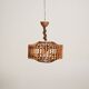 Rattan woven ceiling lamp, '70s