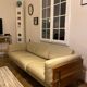 Canapé cuir beige Robin Day pour Habitat