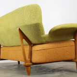 F109 lounge furniture with armchair and matching sofa by Theo Ruth for Artifort 1950