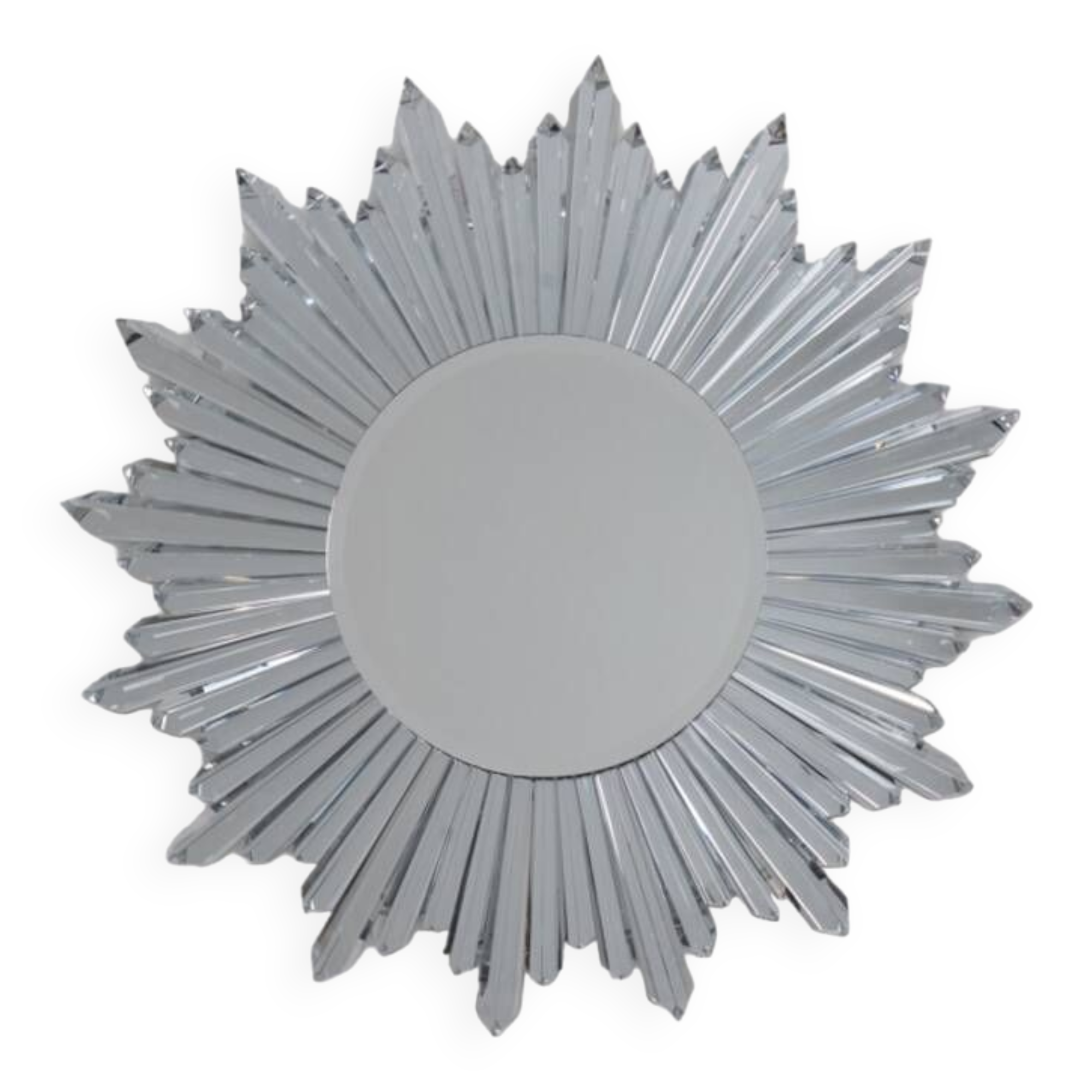 Baccarat. “Star” mirror in crystal, backlit. 21st century.