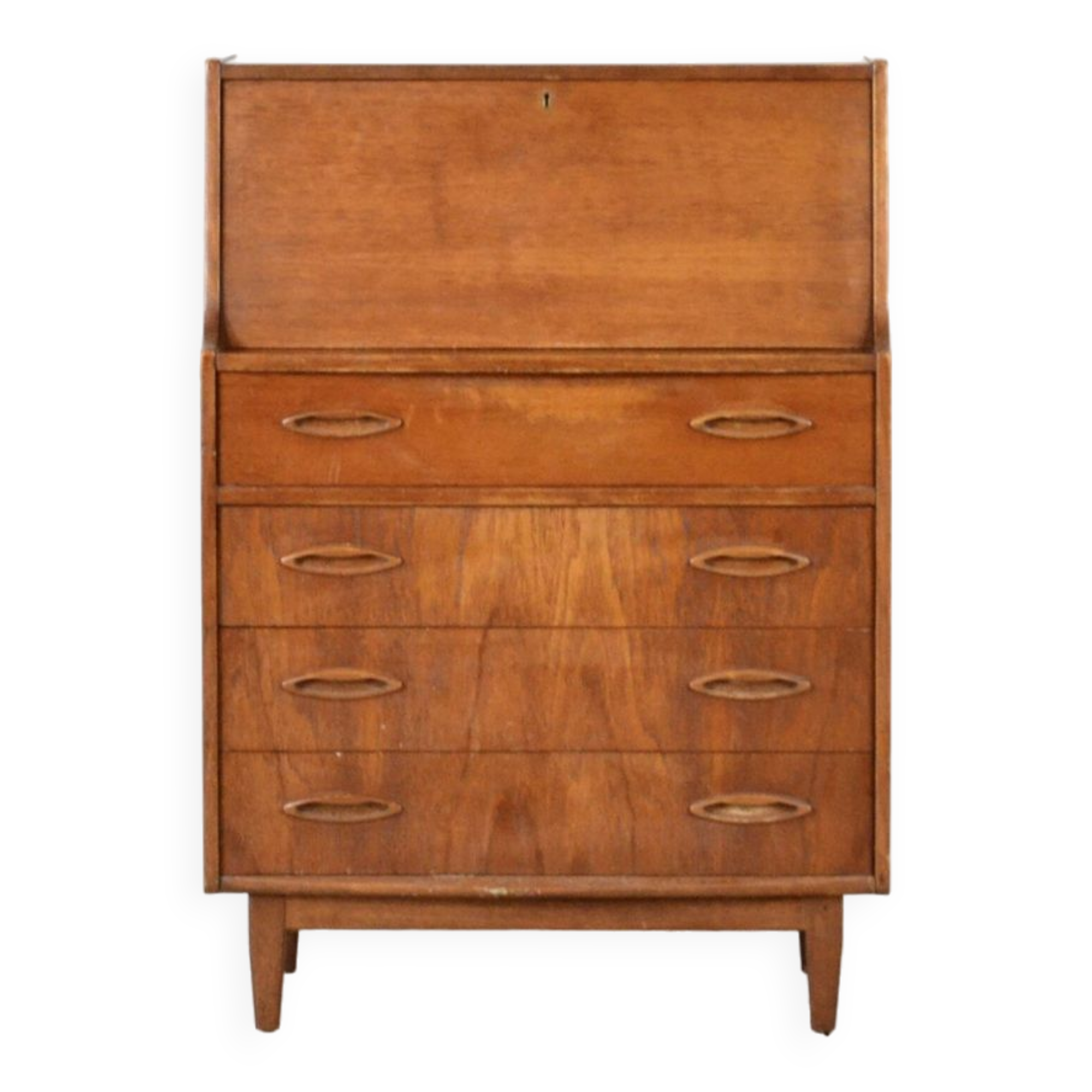 Vintage Midcentury 'Jentique' Danish Style Teak Bureau / Cabinet