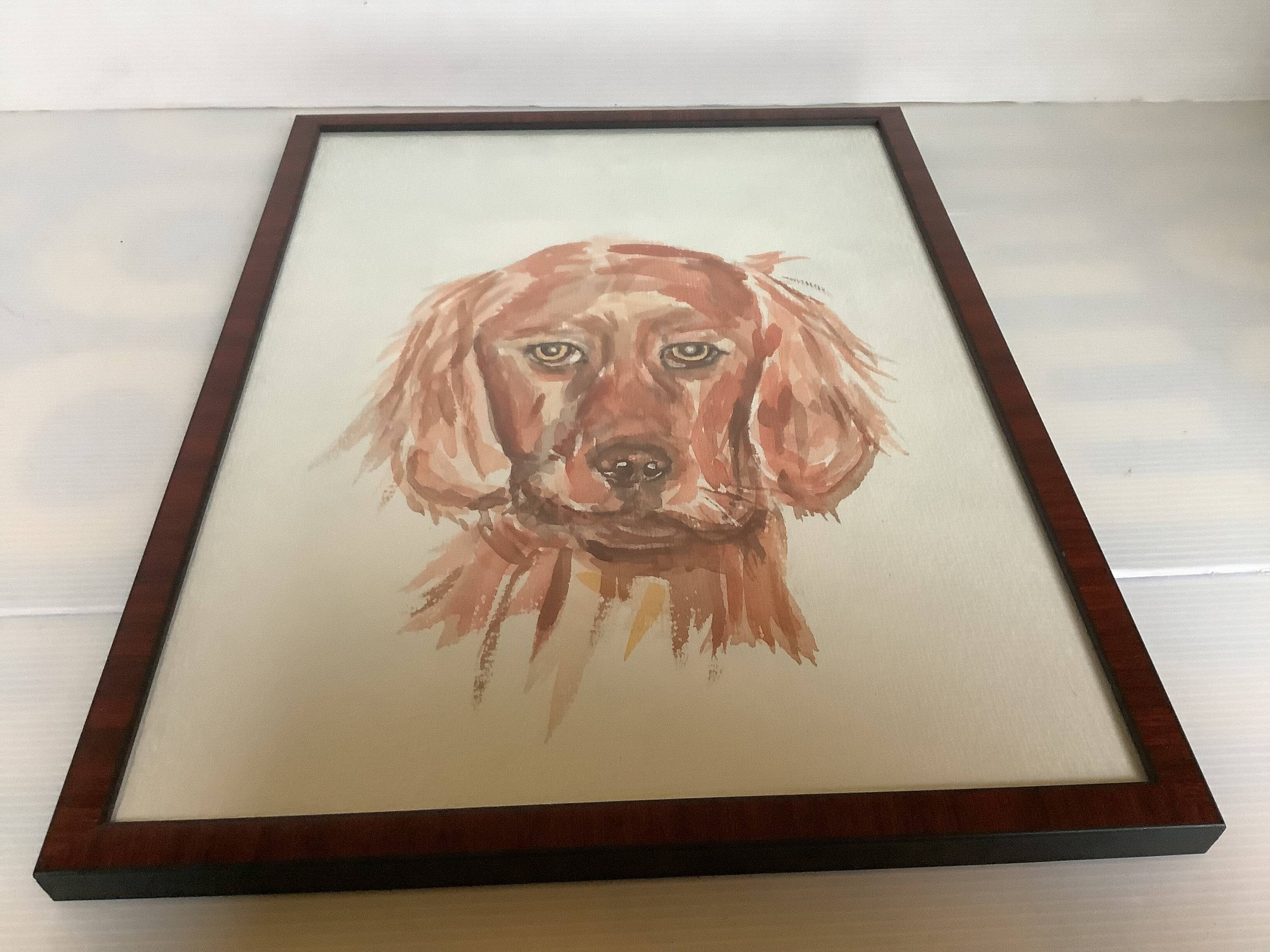 Setter dog watercolor