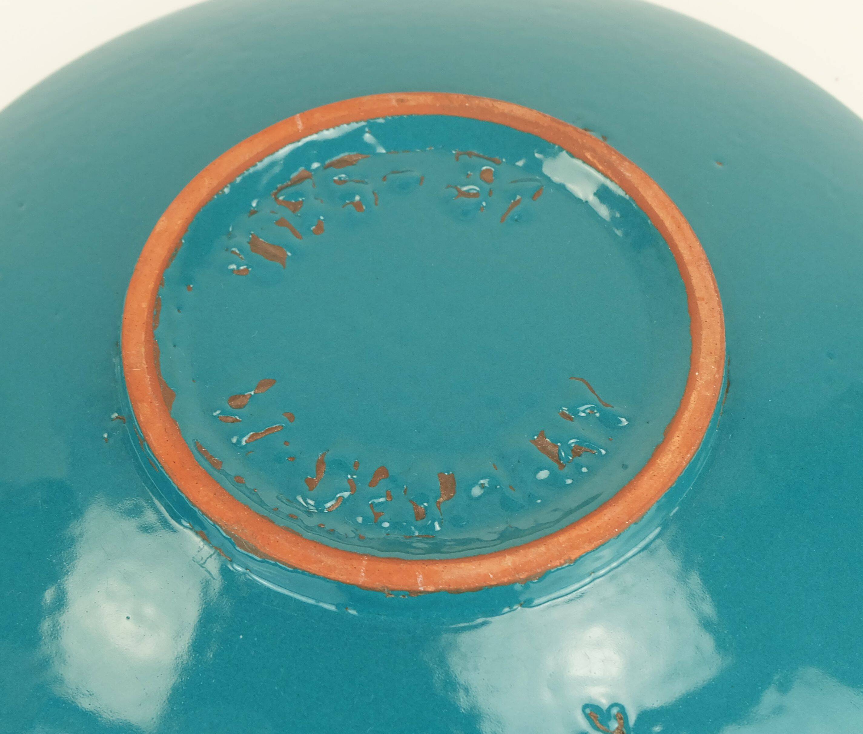 large carstens BOWL decor ankara grey and brown glaze no. 1075-31 1960s