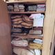 Art Deco oak wardrobe with chevron decoration