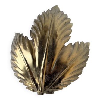 70s gold flower wall light