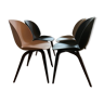 Set of 4 Beetle Gubi chairs