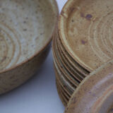Glazed ceramic service Vallauris 1950'