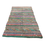 Neutral Turkish Stripe Kilim Rug
