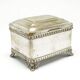 Eclectic sugar bowl, silver-plated brass, Bracia Buch, Poland, early 20th century