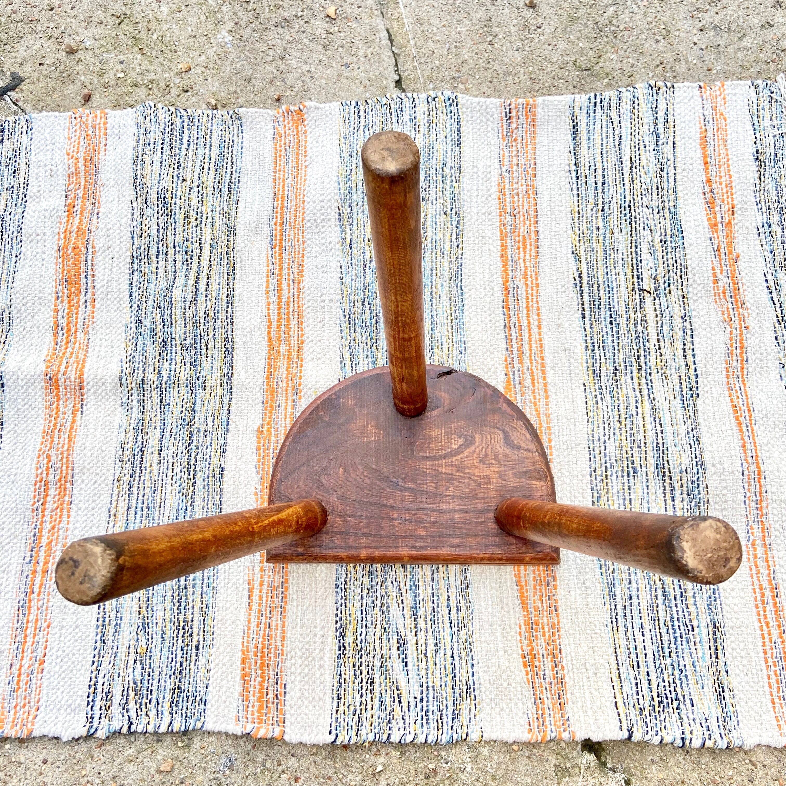 Brutalist tripod stool