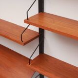 1960s wall unit in teak, Poul Cadovius