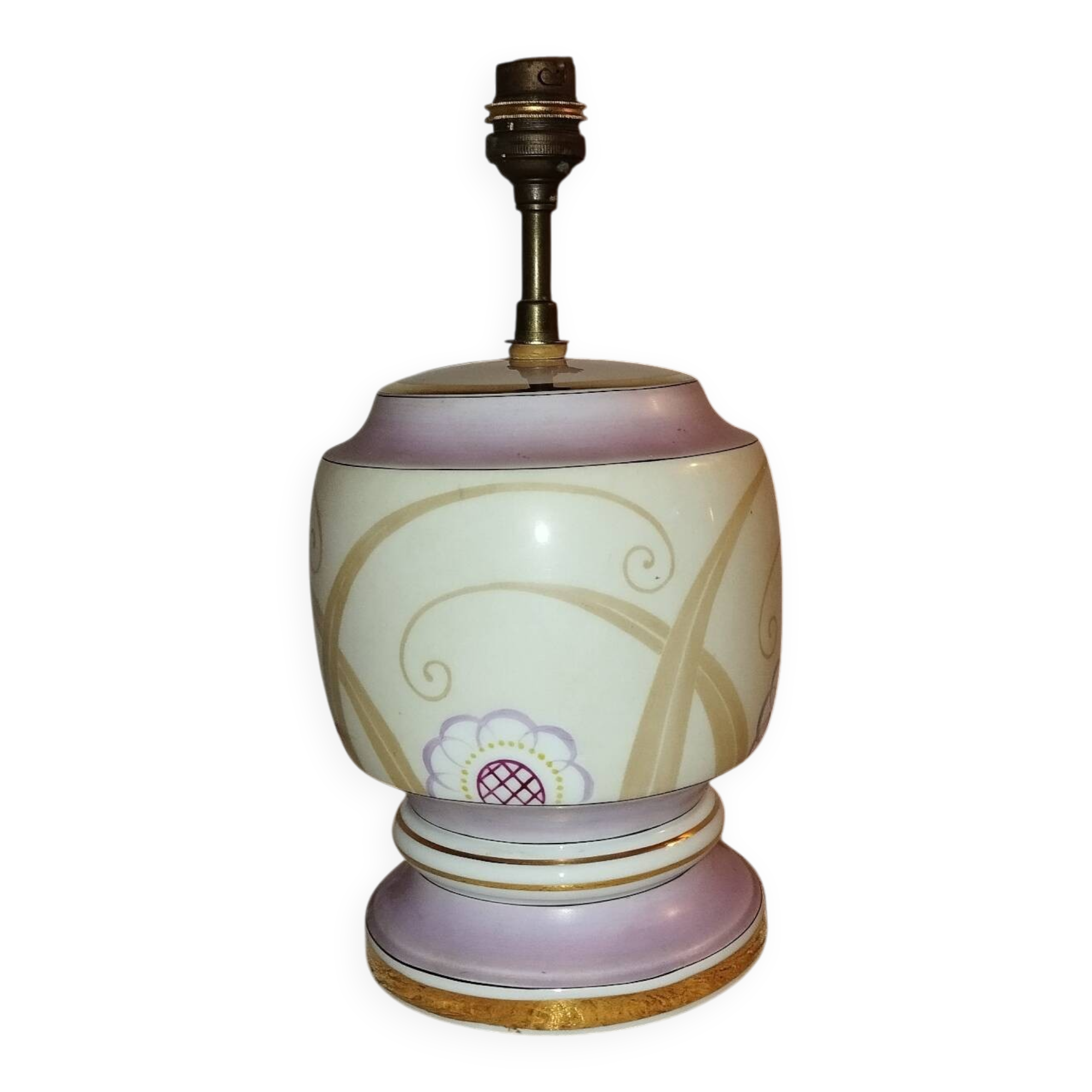 Art Deco ceramic lamp base