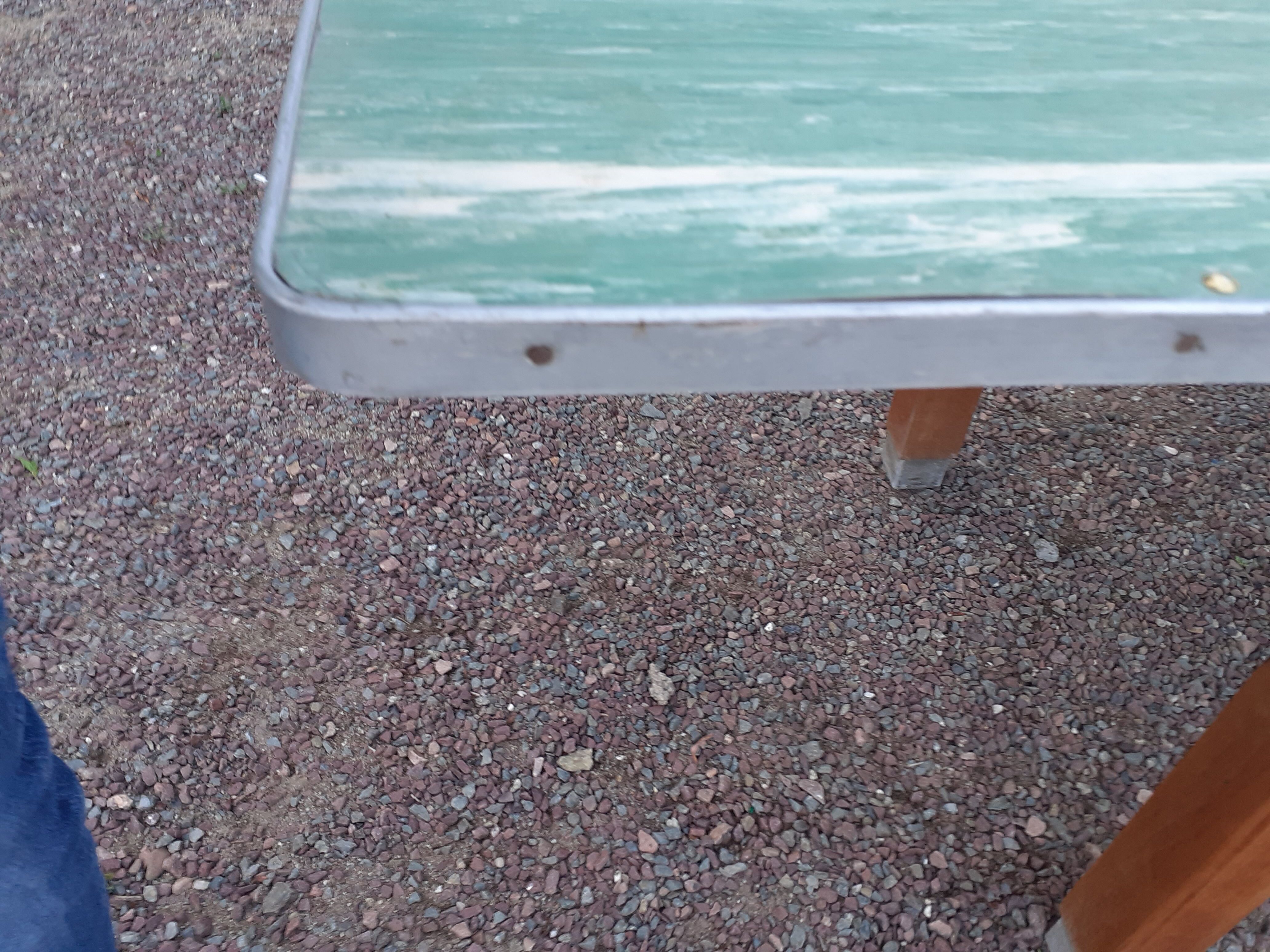 Vintage wooden formica kitchen table