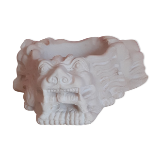 Plaster dragon ashtray