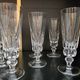 12 Saint-Louis Guernesey model champagne flutes in cut crystal