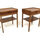 Set de 2 tables de chevets scandinave en teck, Suède, 1960