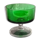 6 stemmed cups in emerald green, Cavalier Luminarc France