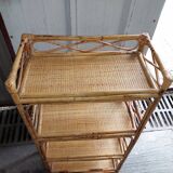 Furniture 4 shelves in used rattan